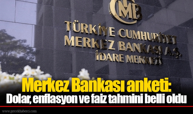 Merkez Bankası anketi: Dolar, enflasyon ve faiz tahmini belli oldu