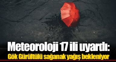 Meteoroloji 17 ili uyardı: Gök Gürültülü sağanak yağış bekleniyor