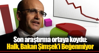 Son araştırma ortaya koydu: Halk, Bakan Şimşek'i Beğenmiyor