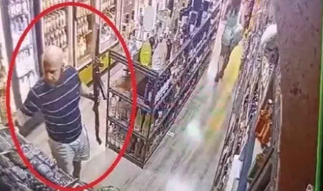 Tüfekle tekel bayisine girip sigara alan şüpheliye gözaltı