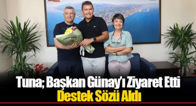 Tuna; Başkan Günay’ı Ziyaret Etti Destek Sözü Aldı