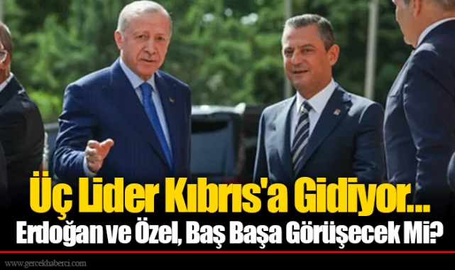 Üç Lider Kıbrıs'a Gidiyor... Erdoğan ve Özel, Baş Başa Görüşecek Mi?