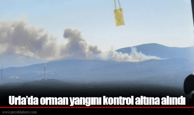 Urla’da orman yangını kontrol altına alındı