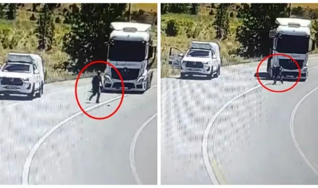 Yolun Ortasındaki Yaralı Serçeyi Kurtarmak İstedi, Kamyon Çarptı