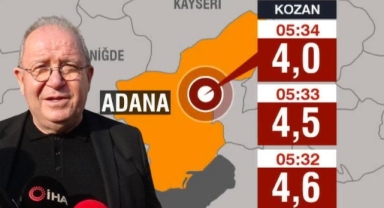 Adana’da peş peşe 3 deprem!