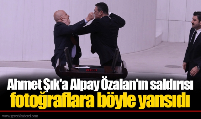Ahmet Şık'a Alpay Özalan'ın saldırısı fotoğraflara böyle yansıdı