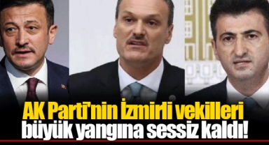 AK Parti'nin İzmirli vekilleri büyük yangına sessiz kaldı!