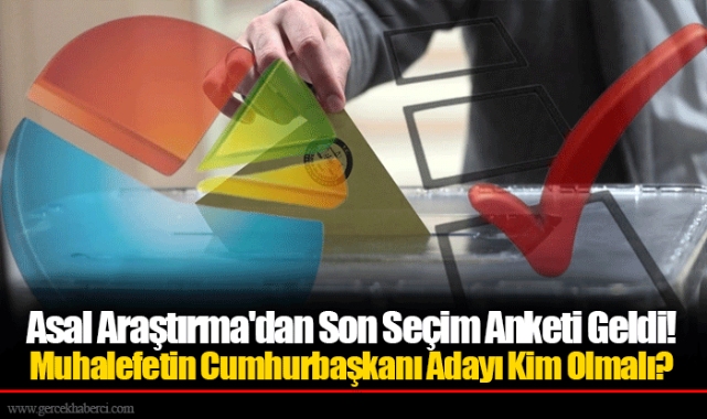 Asal Araştırma'dan Son Seçim Anketi Geldi! Muhalefetin Cumhurbaşkanı Adayı Kim Olmalı?