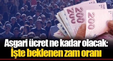 Asgari ücret ne kadar olacak: İşte beklenen zam oranı