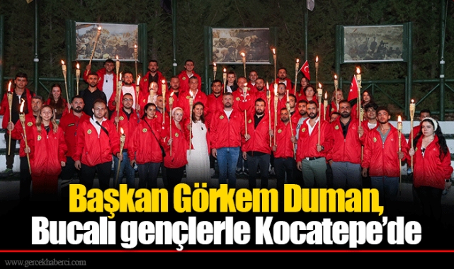 Başkan Görkem Duman, Bucalı gençlerle Kocatepe’de