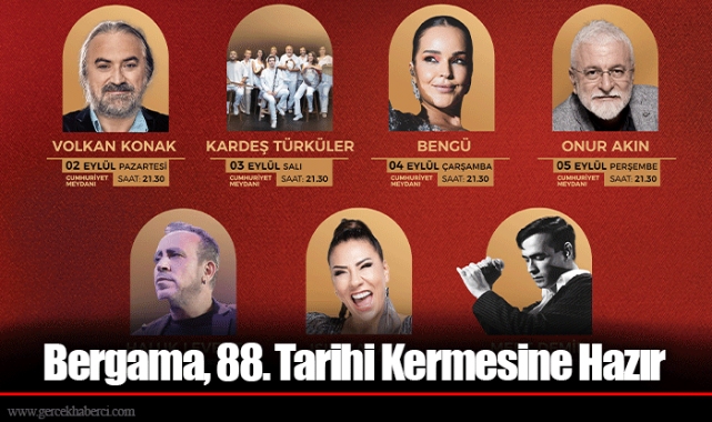 Bergama, 88. Tarihi Kermesine Hazır