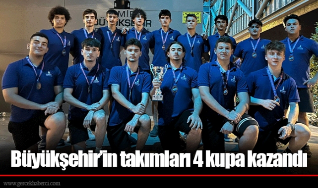 Büyükşehir’in takımları 4 kupa kazandı