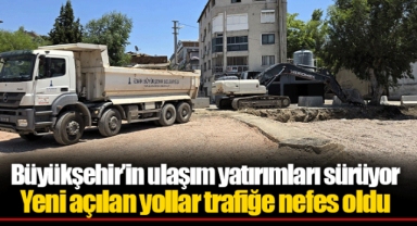 Büyükşehir’in ulaşım yatırımları sürüyor