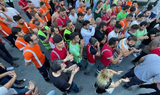 CarrefourSA deposunda işçiler eylemde