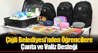Çiğli Belediyesi’nden Öğrencilere Çanta ve Valiz Desteği
