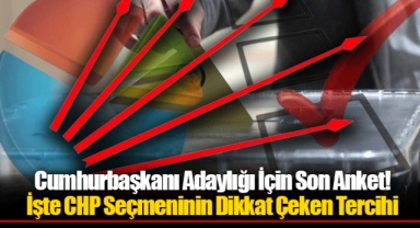 Cumhurbaşkanı Adaylığı İçin Son Anket! İşte CHP Seçmeninin Dikkat Çeken Tercihi