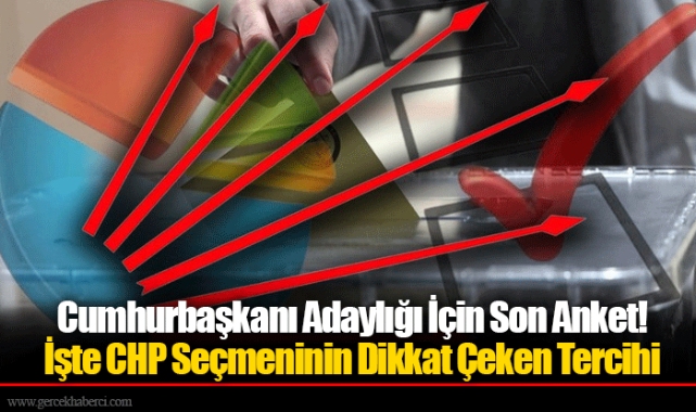 Cumhurbaşkanı Adaylığı İçin Son Anket! İşte CHP Seçmeninin Dikkat Çeken Tercihi