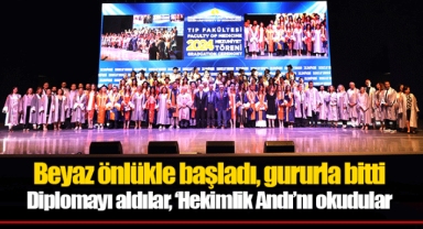 Diplomayı aldılar, ‘Hekimlik Andı’nı okudular