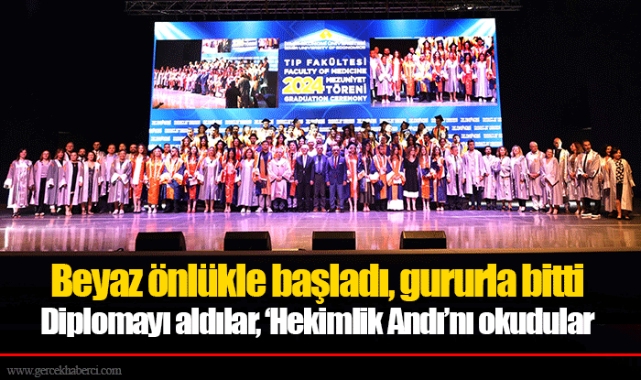 Diplomayı aldılar, ‘Hekimlik Andı’nı okudular
