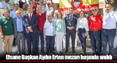 Efsane Başkan Aydın Erten mezarı başında anıldı