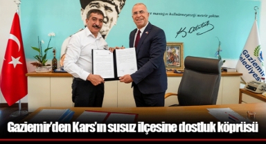Gaziemir’den Kars’ın susuz ilçesine dostluk köprüsü