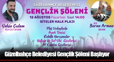 Güzelbahçe Belediyesi Gençlik Şöleni Başlıyor