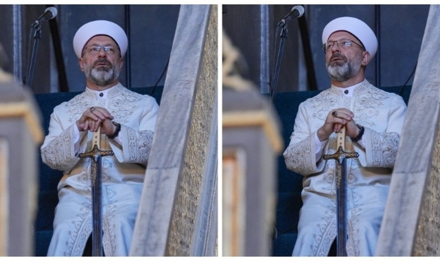 Haniye için Ayasoyfa'da cenaze namazı: Ali Erbaş yine kılıç kuşandı