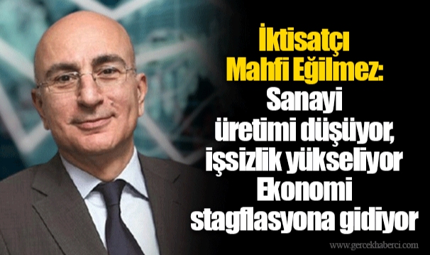 İktisatçı Mahfi Eğilmez: Sanayi üretimi düşüyor, işsizlik yükseliyor. Ekonomi stagflasyona gidiyor