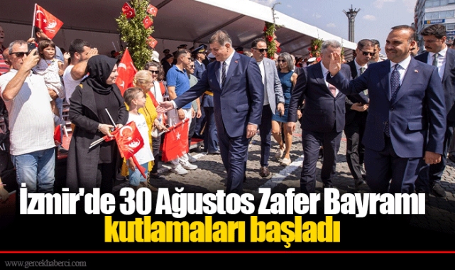 İzmir'de 30 Ağustos Zafer Bayramı kutlamaları başladı