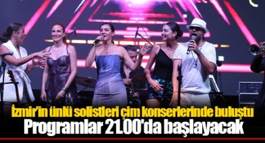 İzmir’in ünlü solistleri çim konserlerinde buluştu
