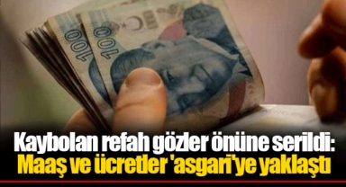 Kaybolan refah gözler önüne serildi: Maaş ve ücretler 'asgari'ye yaklaştı