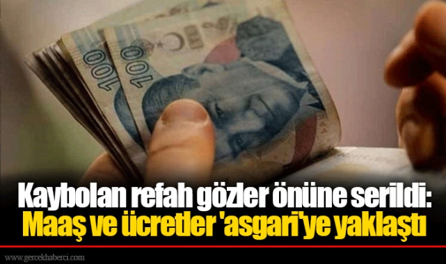 Kaybolan refah gözler önüne serildi: Maaş ve ücretler 'asgari'ye yaklaştı