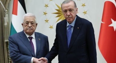 Mahmud Abbas ile görüşen Erdoğan: Gazze'de acil ateşkes olmalı