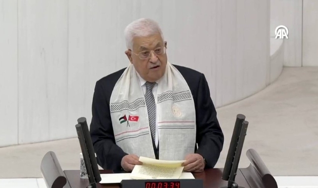 Mahmud Abbas, TBMM'den dünyaya ilan etti: Gazze Filistin'in ayılmaz parçasıdır!