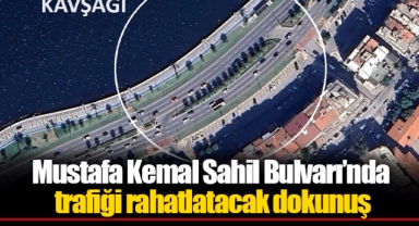 Mustafa Kemal Sahil Bulvarı’nda trafiği rahatlatacak dokunuş