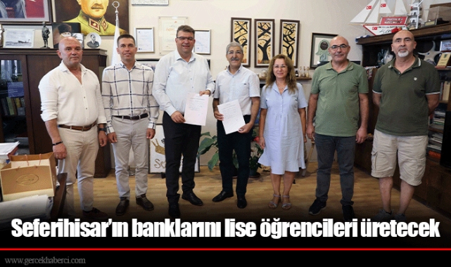 Seferihisar’ın banklarını lise öğrencileri üretecek