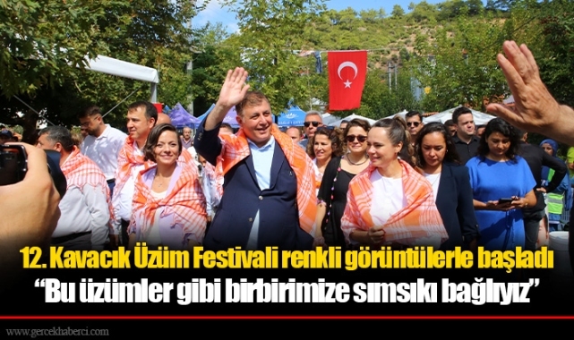 12. Kavacık Üzüm Festivali renkli görüntülerle başladı