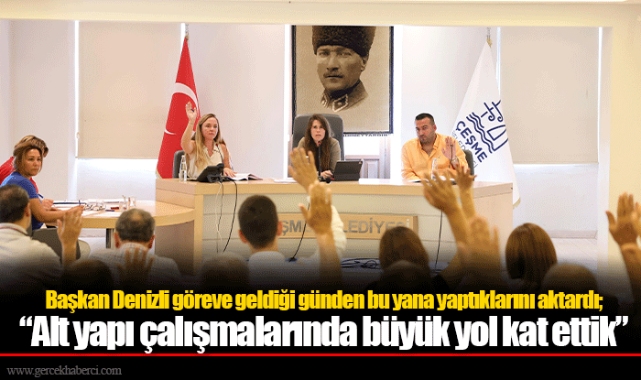 Başkan Denizli göreve geldiği günden bu yana yaptıklarını aktardı;  “Alt yapı çalışmalarında büyük yol kat ettik”