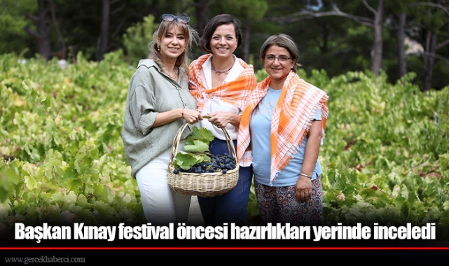 Başkan Kınay festival öncesi hazırlıkları yerinde inceledi