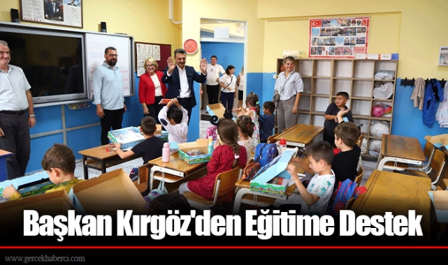 Başkan Kırgöz'den Eğitime Destek