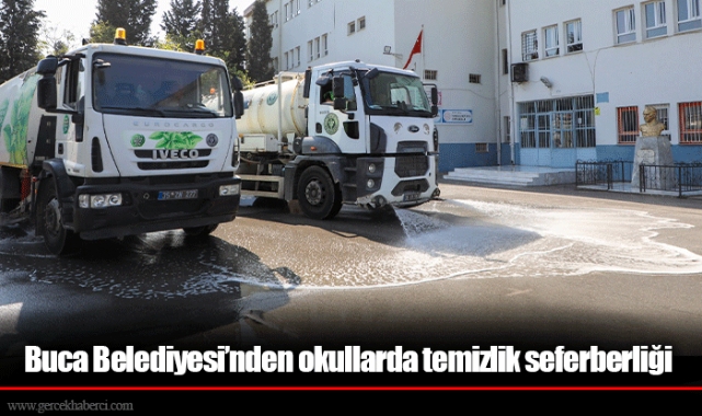 Buca Belediyesi’nden okullarda temizlik seferberliği