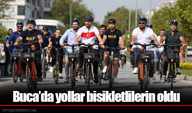 Buca’da yollar bisikletlilerin oldu