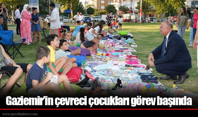 Gaziemir’in çevreci çocukları görev başında