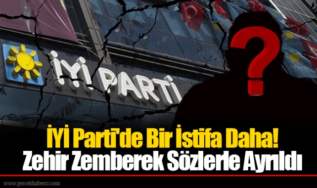 İYİ Parti'de Bir İstifa Daha! Zehir Zemberek Sözlerle Ayrıldı