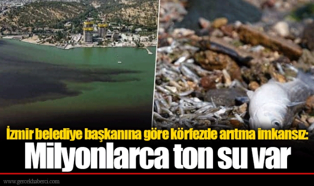 İzmir belediye başkanına göre körfezde arıtma imkansız: Milyonlarca ton su var