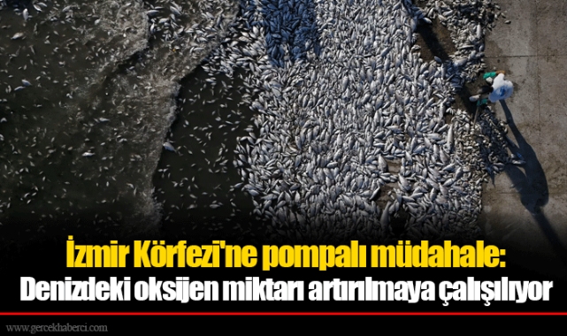 İzmir Körfezi'ne pompalı müdahale: Denizdeki oksijen miktarı artırılmaya çalışılıyor