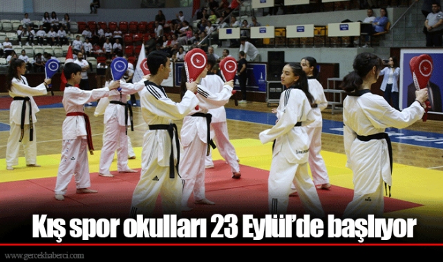 Kış spor okulları 23 Eylül’de başlıyor