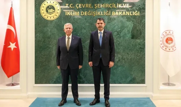 Mansur Yavaş'tan Murat Kurum'a ziyaret