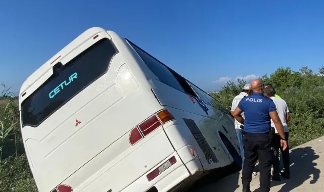 Otel servisi şarampole uçtu