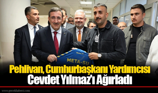 Pehlivan, Cumhurbaşkanı Yardımcısı Cevdet Yılmaz&#039;ı Ağırladı